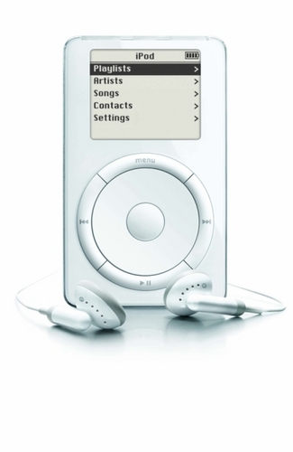 　2001年、最初の「iPod」が発売された。iPodは工夫に富むインターフェースと、多くの楽曲を保存できる大容量のストレージスペースを備えていた。