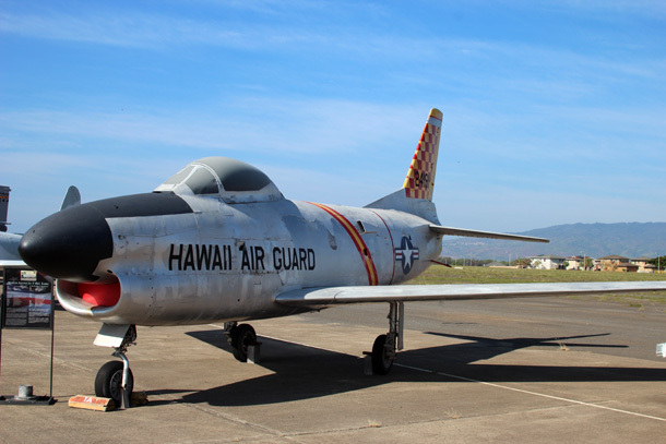 　North American「F-86 Sabre」。これは派生型の迎撃機「F-86L」だ。