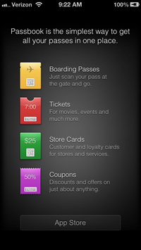 　iOS 6には、ユーザーのチケットを保管する「Passbook」などの機能が採用されていた。