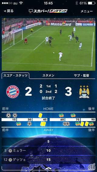 スカパー 海外サッカーliveアプリをリリース スタメン情報や他試合結果も確認 Cnet Japan
