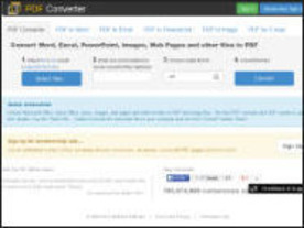 ［ウェブサービスレビュー］多彩なファイル形式に対応したPDF変換サービス「PDF Converter」