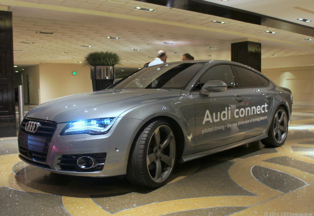 　ラスベガス発--Audiは2014 International Consumer Electronics Show（CES）において、「A7 TDI」を用いて自動運転技術「Piloted Driving」のデモを実施した。この自動車はAudiが製造した最新のテストミュール（テスト用車両）であり、デモ車両として約4週間かけて組み立てられたものだ。