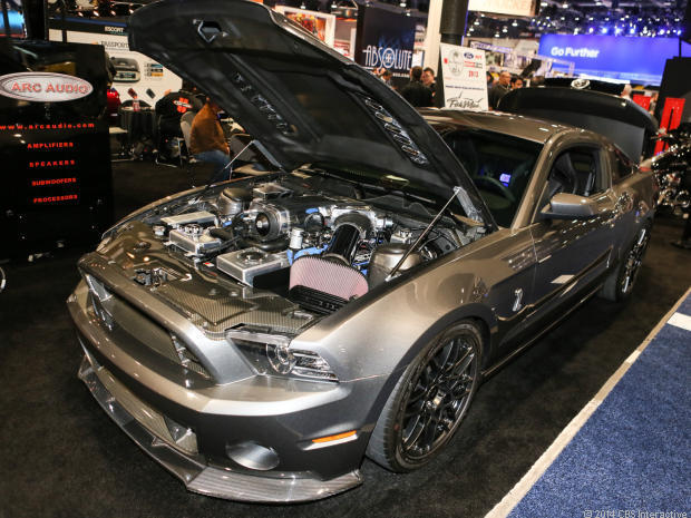 　ARC AUDIOがカスタマイズしたこの「Ford Mustang」は、エンジンとスタイリングに、搭載する抜群のステレオシステムに見合うだけの改良が施されている。 