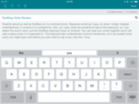 入力予測キーボード搭載「SwiftKey Note」、iOS向けに登場