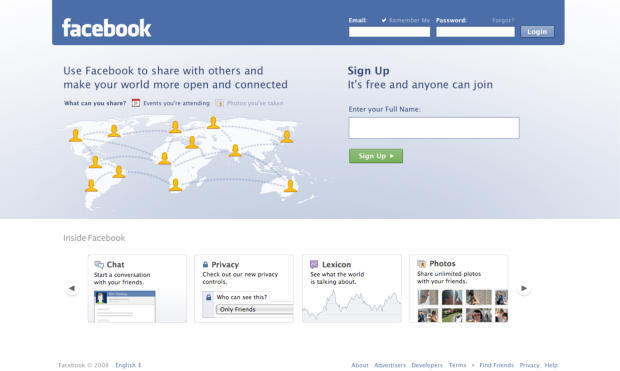 　2008年にユーザー数が1億人に達したFacebookは、同じ年に「Facebook Chat」や「Wall」、「Facebook for iPhone」をスタートさせた。