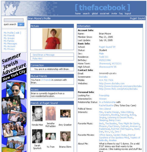 　Facebookは米国時間2004年2月4日、Mark Zuckerberg氏のハーバード大学の寮の部屋で誕生した。初めは「The Facebook」と呼ばれていた。それから10年、このソーシャルネットワークには、ウェブかモバイル端末から月1回以上サービスを使うユーザーが12億3000万人超いる。

　Facebookに最初の広告が掲載されたのは2004年だった。Facebookの最初の広告営業担当者のKevin Colleran氏によれば、この画像はFacebookが小企業向けに1日当たり10～40ドルで販売していた「フライヤー」ではないかという。