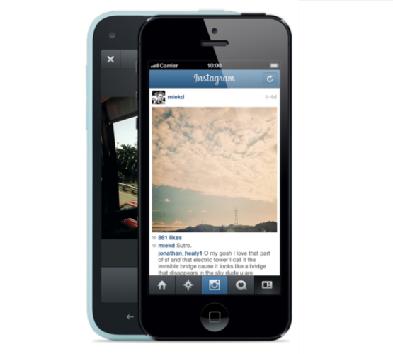 　Instagramを生み出したのはFacebookの功績ではないが、同社は2012年にこの画像共有ソーシャルネットワークを10億ドルで買収するという、非常に賢明な判断を下した。このアプリの人気は極めて高く、月間ユニークユーザー数は約3200万人で、さらに成長を続けている。

　InstagramはFacebookの傘下において、動画やプライベート共有機能といったいくつかの新機能を追加している。
