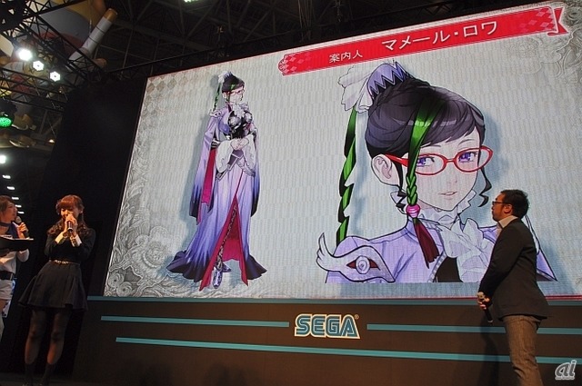 　磯村さんはゲーム中の案内人であるマメール・ロワの声を担当する。