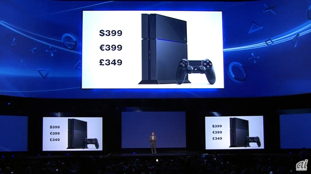 SCE、新ゲーム機「PlayStation 4」を399ドルで発売へ--日本は別途告知