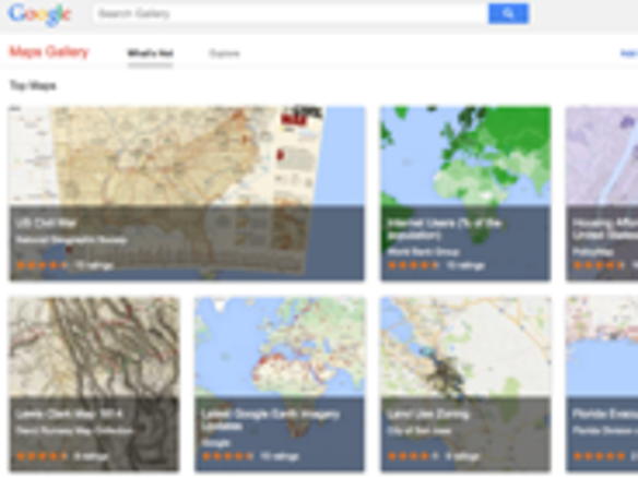 グーグル、デジタル地図帳「Maps Gallery」を公開--ナショジオ提供の地図などを閲覧可能に