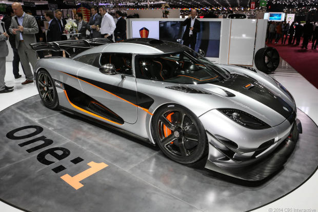 　Koenigseggの「One:1」。