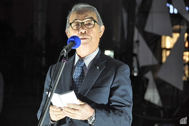 　プレス向けのショーの冒頭では、TOKYOガンダムプロジェクト2014実行委員会会長である平野祐司氏よりあいさつ。