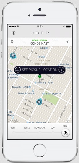 UberRUSHアプリ