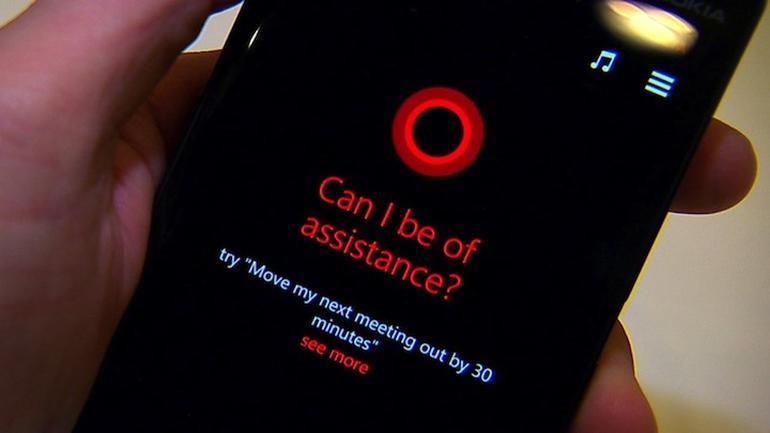 Cortanaのシンボル（？）のような赤い同心円。