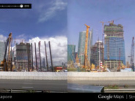 「Street View」に時間をさかのぼる新機能--大震災後の復興の歩みも