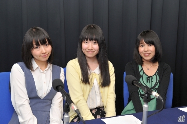 左から下田麻美さん、田所あずささん、丹下桜さん。番組中の3人は、それぞれの名字をあわせて「丹下田所（にかでんしょ）」と呼ばれている