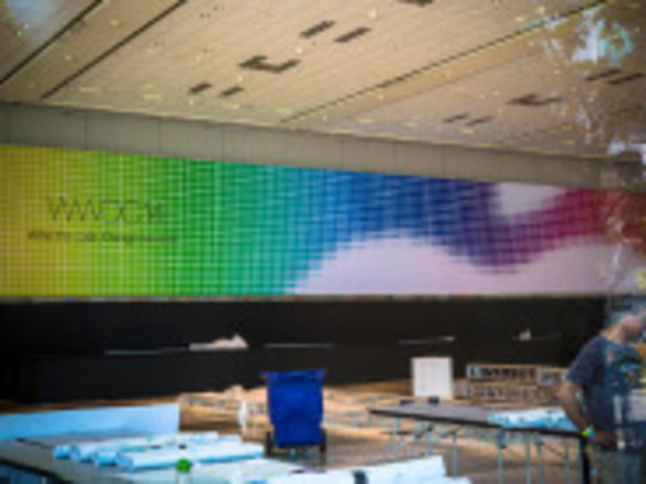 アップル「WWDC 2014」、準備が進む会場の様子