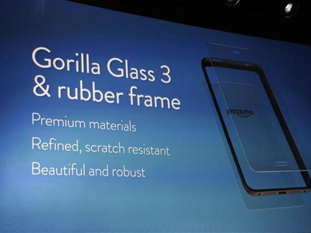 耐久性のある作り

　Fire Phoneは「Gorilla Glass 3」で保護されており、キズに強いとされている。ゴムで覆われたフレームにより、衝撃や落下にも強くなっている。
