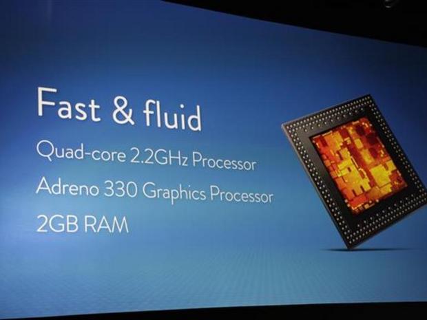 内部の部品

　Fire Phoneを支えるのは、2.2GHzのクアッドコアプロセッサ、「Adreno 330」GPU、そして2GバイトのRAMだ。