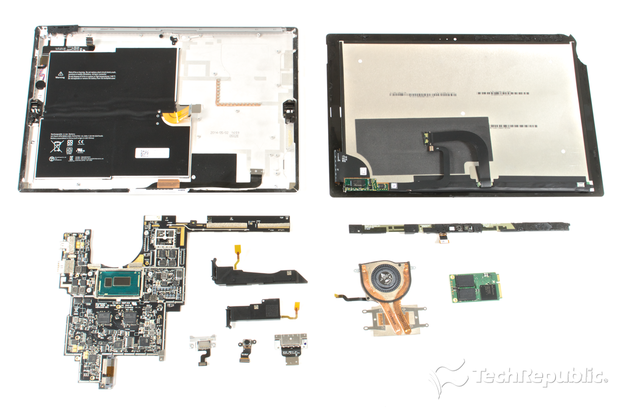 分解 Surface Pro 3 マイクロソフト最新タブレットの中身 Cnet Japan