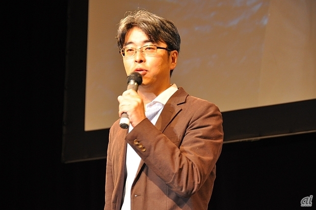 　ゲームについては、コーエーテクモゲームスの菊池啓介プロデューサーが説明を行った。