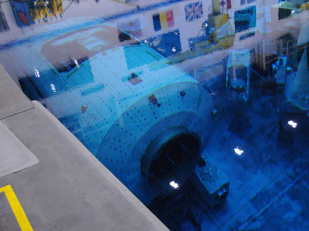 　NBLのプールに沈められたISS模型の一部。