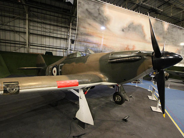 　伝説のHawker Hurricane。英空軍博物館の説明文には次のように書かれている。「Hurricaneがバトルオブブリテンで破壊した敵機の数は、すべての空中および地上防衛部隊が破壊した敵機の合計より多い」