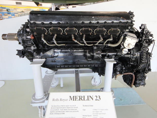 　伝説の「Rolls-Royce Merlin」エンジン。第2次世界大戦で、連合国軍側のほとんどの機体に搭載されていた。