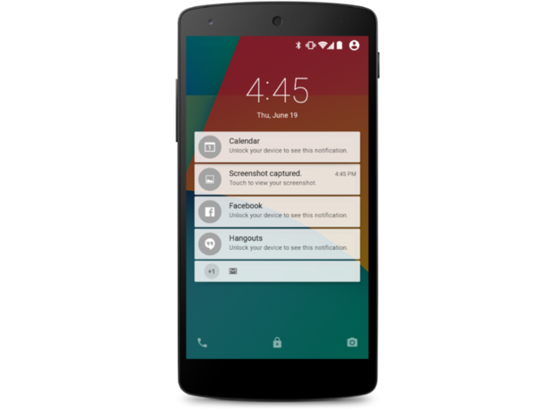 3．より賢いロック画面

　Android Lではより賢く、よりソーシャルなロック画面が採用され、スマートフォンをアンロックしなくても通知を見て応答することができる。秘密にすべき情報は守られ、適切な情報だけが表示される。