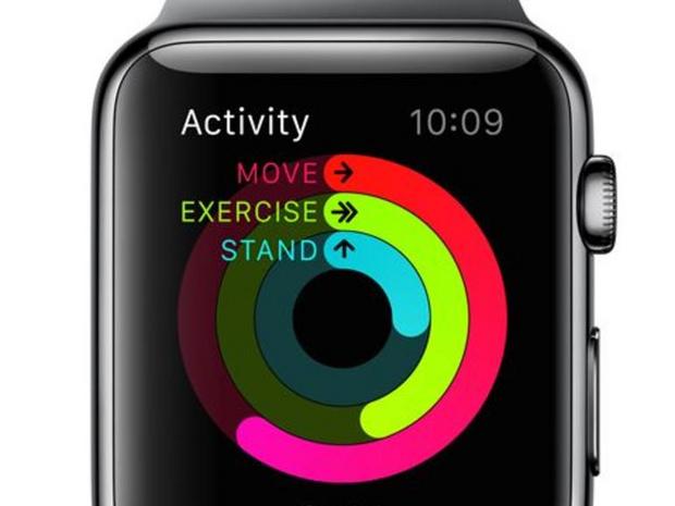 　Activityアプリでは、ユーザーの体の動き、運動、および立っている状態を計測できる。