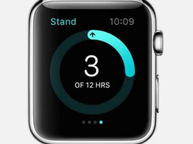 　Apple WatchのActivityアプリでは、立っている状態も評価してくれる。ウェアラブルなフィットネストラッカーにはこれまでなかった機能だ。