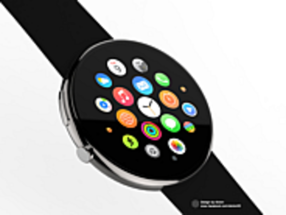 「Apple Watch」が円形だとしたら・・・--UIデザイナーがコンセプト画像を公開