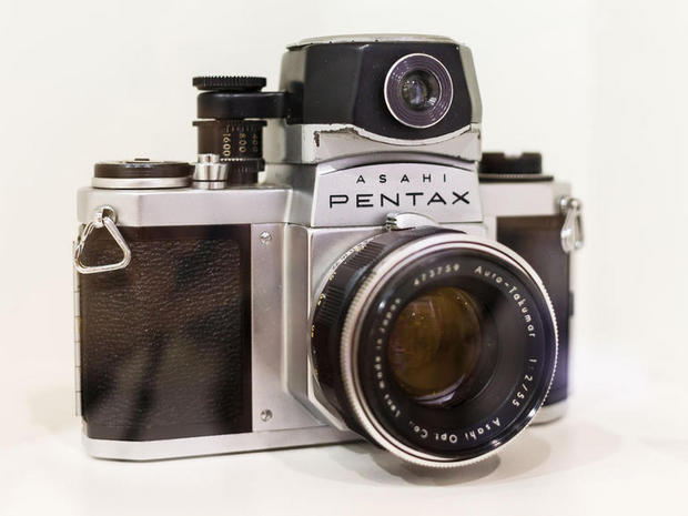 　カメラメーカー各社は、Photokinaで過去の名品も展示していた。写真は、1959年に発売された 「Asahi Pentax S2」。
