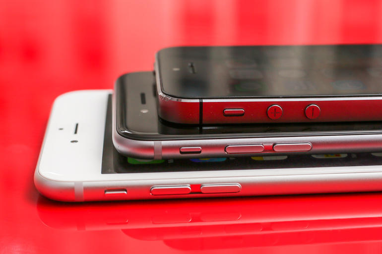 iPhone 5s、iPhone 6、iPhone 6 Plus
