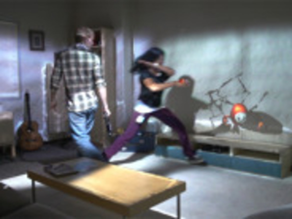 プロジェクションマッピングで室内をゲーム環境に--MS、「RoomAlive」のデモ映像公開