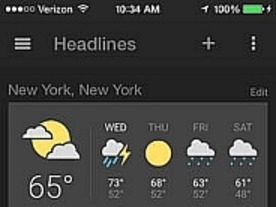 グーグル「News & Weather」アプリ、iOS版がリリース
