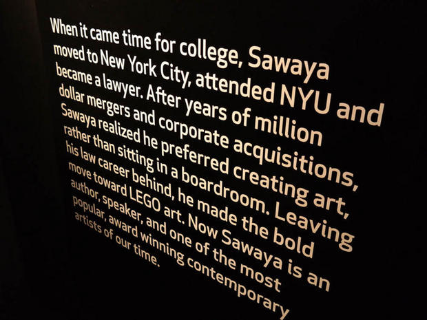　Sawaya氏は法律の仕事をやめてLEGOの道に進み、立体芸術家になった。