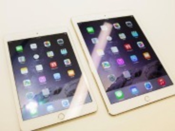 「iPad Air 2」と「iPad mini 3」を写真で見る--「TouchID」を搭載した新タブレット