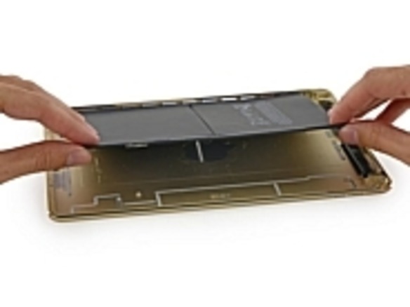 「iPad Air 2」のバッテリ容量、前モデルに比べて15％減--iFixitが分解