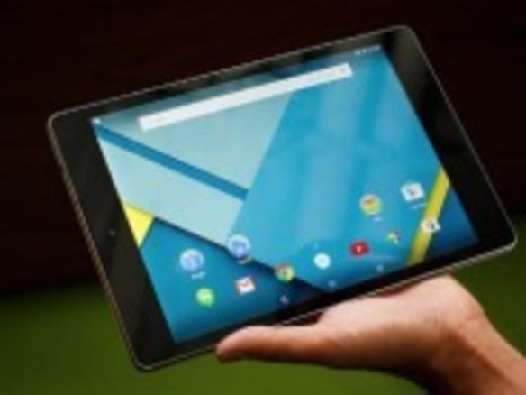 グーグル「Nexus 9」の第一印象--「Android 5.0」搭載の8.9インチタブレット