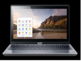 日本エイサー、個人向けにChromebook--11.6型液晶搭載、実勢価格は3万円程度