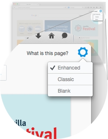MozillaのNew Tabページに加えられた変更によってEnhanced Tilesが表示されるようになった。