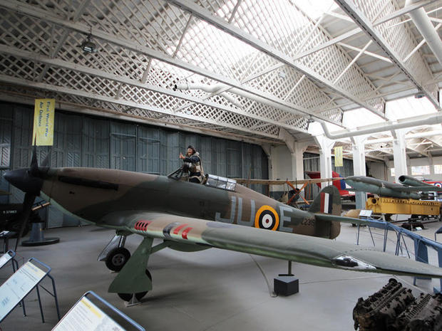 バトルオブブリテン

　「Battle of Britain」（バトルオブブリテン）ホールでは、20世紀のさまざまな紛争で活躍した航空機や装備が中心に展示されている。