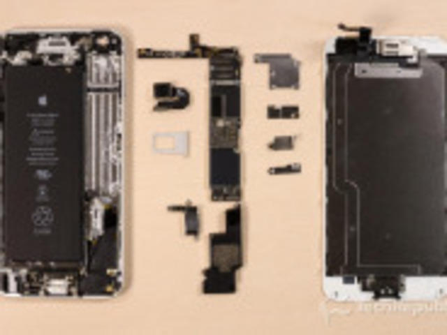 分解 Iphone 6 Plus アップル製大型スマートフォンの内側 Cnet Japan