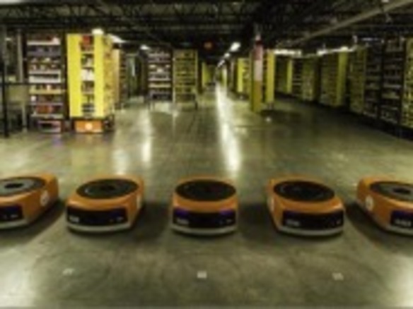 アマゾン、「Kiva」ロボットなど活用する最新配送センターを公開