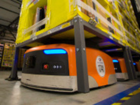 「Kiva」ロボットで棚ごと商品を運んで効率化--アマゾンの配送センターを写真で見る