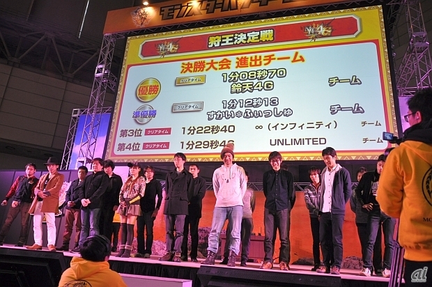 　メインプランナーの徳田優也氏は「普通のハンターなら4分30秒、2分30秒を切ると極まっている」と語っていたが、優勝した鈴天4Gのタイムは1分08秒70。辻本氏が「進化したのはハンター」とうなるほどの戦いで熱く盛り上がり、イベントを締めくくった。