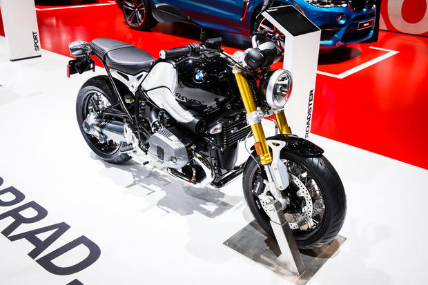 BMWの「R nineT」バイク

　BMWはバイクメーカーでもあることを来場者に再認識させた。