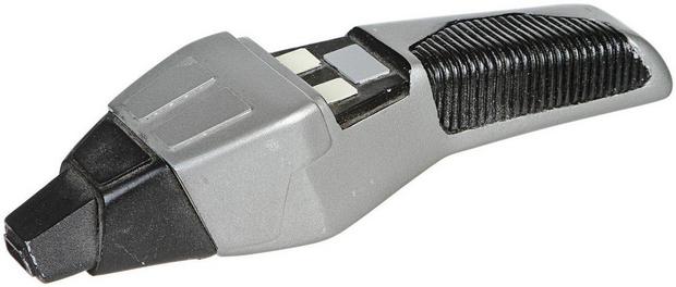 「新スタートレック」で使われたコブラヘッドフェイザー

　フェイザーのデザインは、初代「スタートレック」シリーズから「新スタートレック」が始まるまでに大きく変わった。Propworxのオークションに出品された写真のフェイザーは、頭部が大きいことからコブラヘッドフェイザーとして知られる。この長さ8インチ（約20cm）のフェイザーには、背面にマジックテープの付いた黒いフェルト張りホルスターが付属する。
