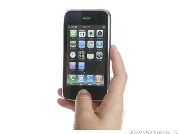「iPhone 3G」

　初代iPhoneの発売から1年近くたった2008年7月11日、iPhone 3Gがリリースされた。この新しい端末は、3G無線ネットワークへのアクセスを提供するとともに、「Microsoft Exchange」の電子メールをサポートした。デザインがわずかに変わっており、背面がアルミニウムではなくプラスチックになっている。

